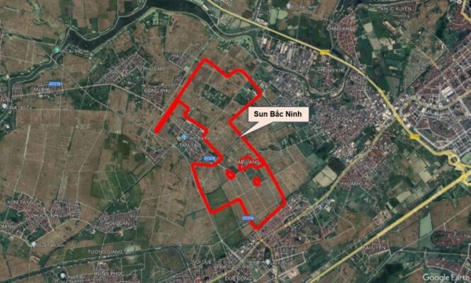 Sun Group Bắc Ninh tọa lạc tại xã Tiên Du, tỉnh Bắc Ninh nằm gần các tuyến giao thông huyết mạch như Quốc lộ 1A, cao tốc Hà Nội – Lặng Sơn và ĐT 295B, cùng nhiều địa danh văn hóa nổi tiếng như chùa Dâu, đình Bằng và khu lễ hội Lim